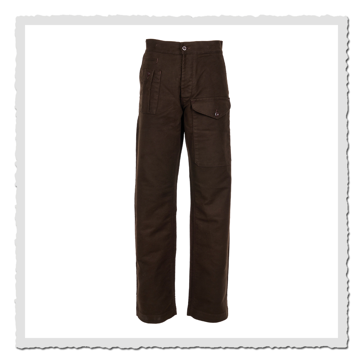 1952 Pattern Trousers Moleskin soil brown